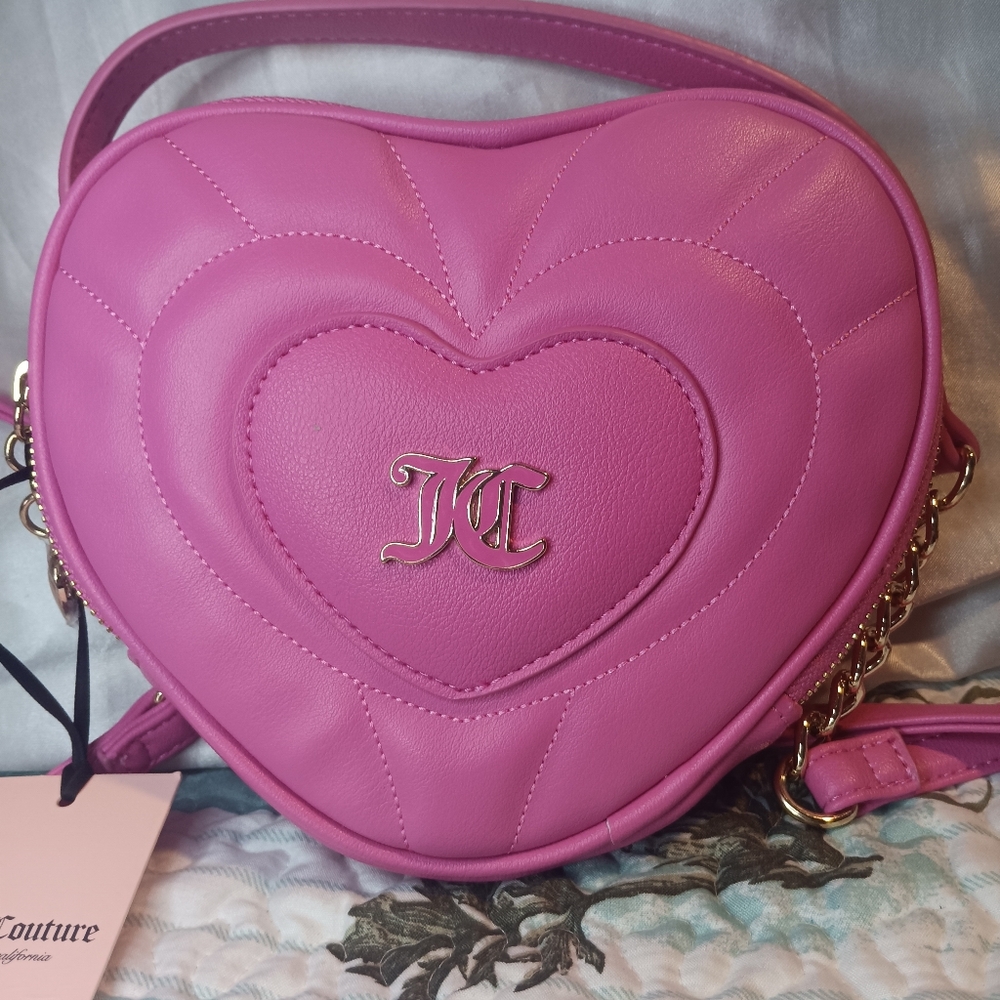 Juicy Couture Pink Quilted Crossbody Bag